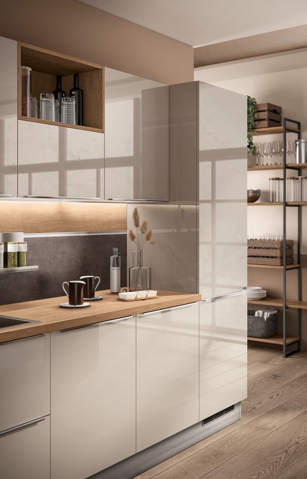 Tyylikäs ja moderni keittiödesign